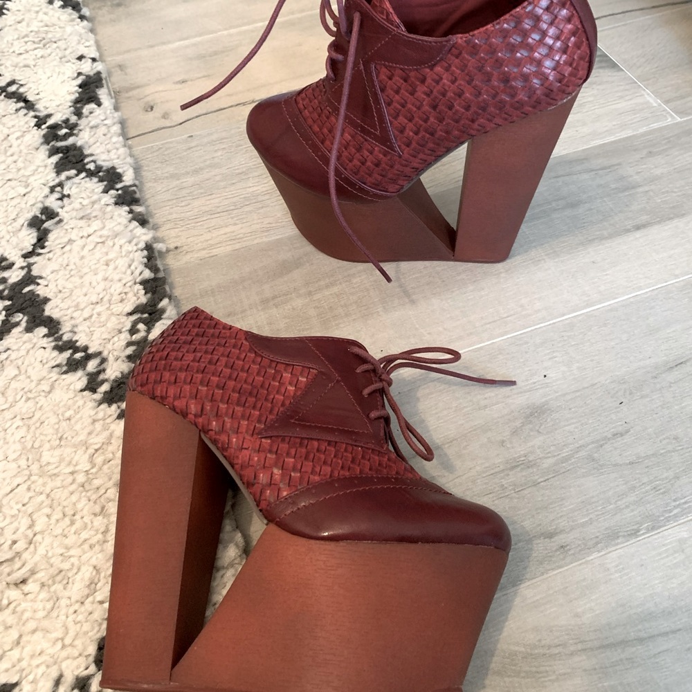 Unique platform heels